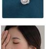 S925 Sterling Silver Diamond-Inlaid Rose Pearl Stud Earrings - Women’s Japanese Korean Niche Luxury, Comfortable for Sleeping with Pierced Ears