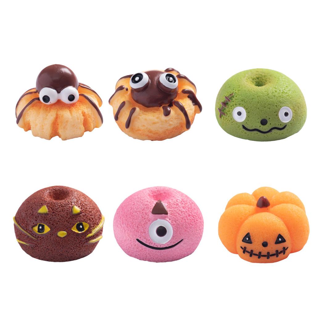 Halloween Simulation Food Play Spider Pumpkin Dessert Bread Resin Decoration Diy Decorative Accessories Desktop Decoration