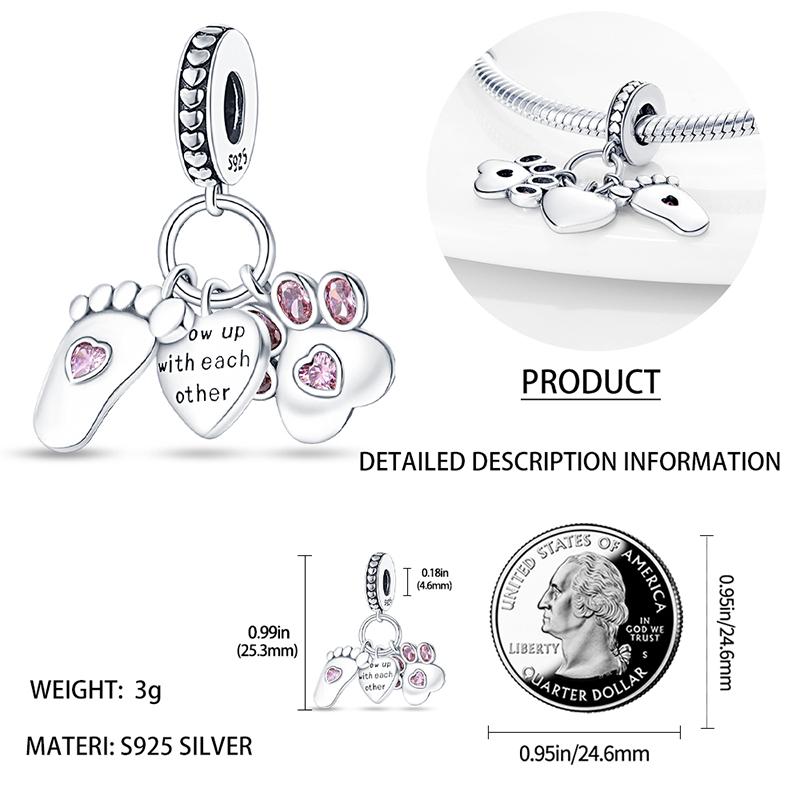 100% Genuine 925 Sterling Silver Ocean Collection Seashell Turtle and Heels Charm Beaded for Original  Bracelet Bracelet