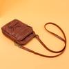 Vintage  Leather Shoulder Bags for Women Small Crossbody Phone Bag Feminine Wallets