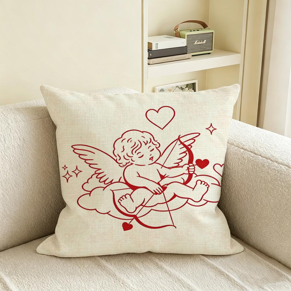 C-Cupid Cushion Cover Natural Linen Pillowcase Set, All-In-One Decor For Sofa, Bedroom & Chair