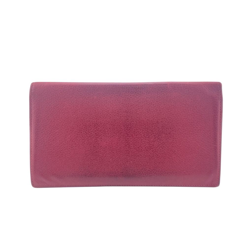 Hermes Bifold Wallet Long Wallet 2016 Evercolor MC2 Fleming Purse Rouge Grena Evercolor Used