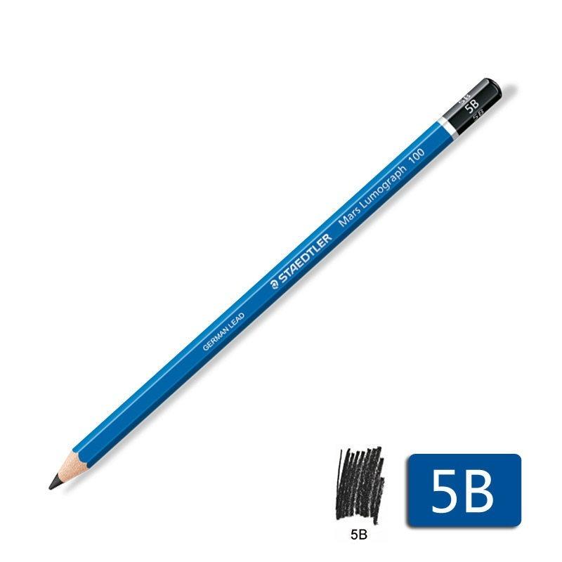 STAEDTLER Blue Bar Student Drawing Sketch Pencil Natural Wood Barrel Break-Resistant Pencil Multiple Hardness Leads Available