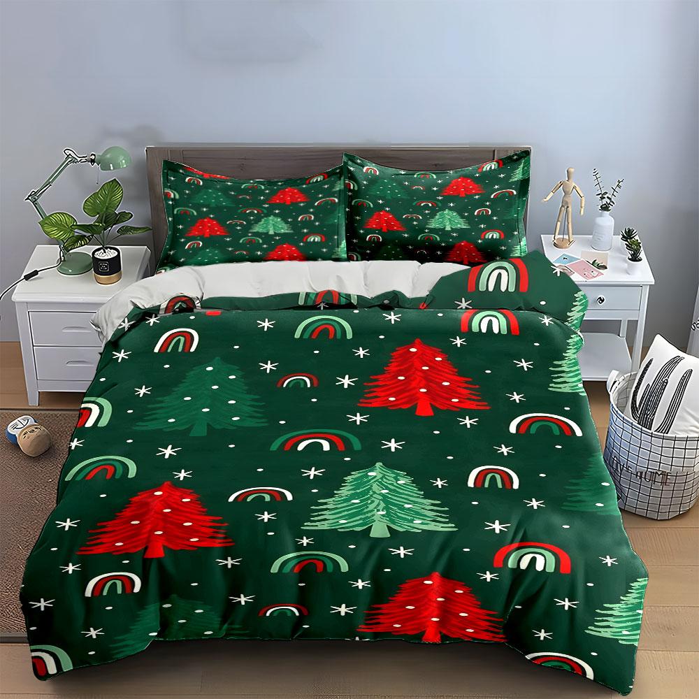 "Whimsical Festive Forest Dreams" Bedding sets Duvet covers Pillowcases(1* Duvet Cover 2* Pillowcases without duvet insert)