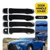Fit For Lexus GX460 2010- Full Set 4 Gloss Black Door Handle Cover Trim NEW