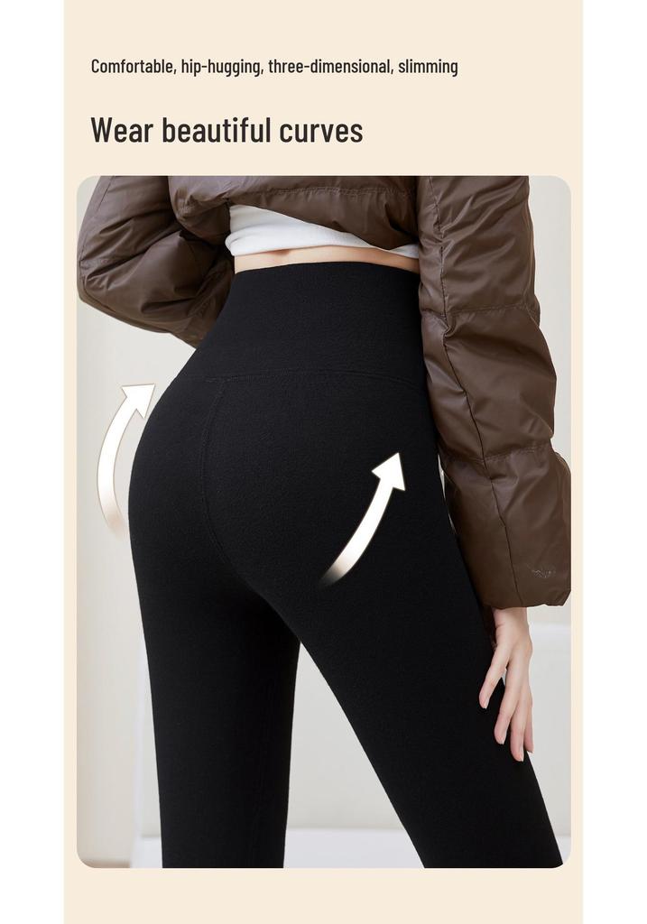 Women's Winter Warm Pants with Super Thick Velvet Lining, Cold-Proof Lamb Velvet, Plain Weave Design