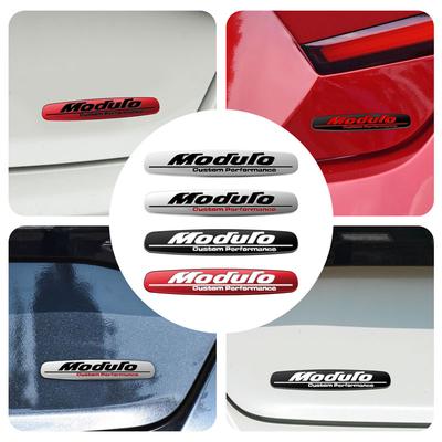 1Pc 3D Metal Car Styling Moduro Logo Emblem Side Fender Rear Trunk Badge Sticker For Civic Jazz Odyssey Accord Fit