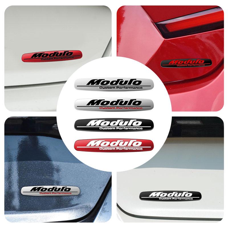 1Pc 3D Metal Car Styling Moduro Logo Emblem Side Fender Rear Trunk Badge Sticker For Civic Jazz Odyssey Accord Fit
