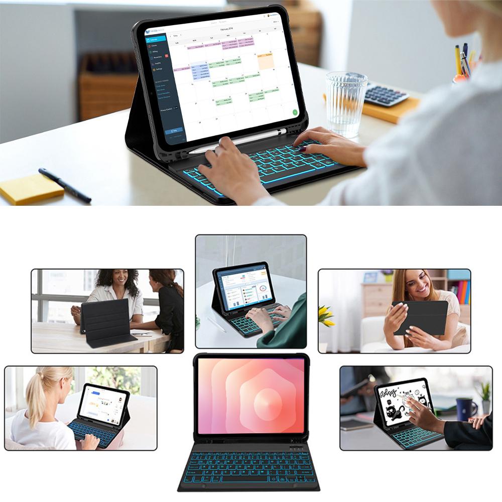 Case for Samsung Galaxy Tab S11 11-inch,Bluetooth Keyboard Cover for Galaxy S11 SM-X730/X736B,for Samsung Smart Stand Cover
