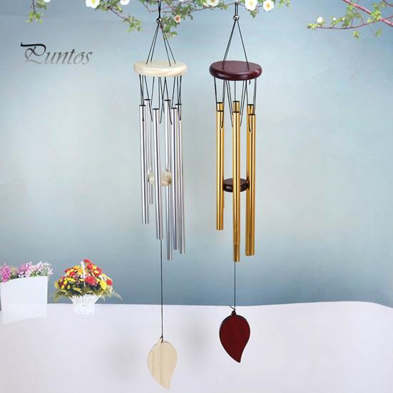 Decorative Wind Chime Metal with 6 Aluminum Tubes Natural Soothing Melody Tones Garden Patio Outdoor Decoration Hanging Bell Birthday Gifts Relaxation