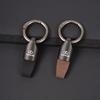 New Cowhide Leather Keychains for Waist Belt Buckle Carabiner Lexus Fsport sticker Pendant Key Chains Rings Keyring Bag Gifts