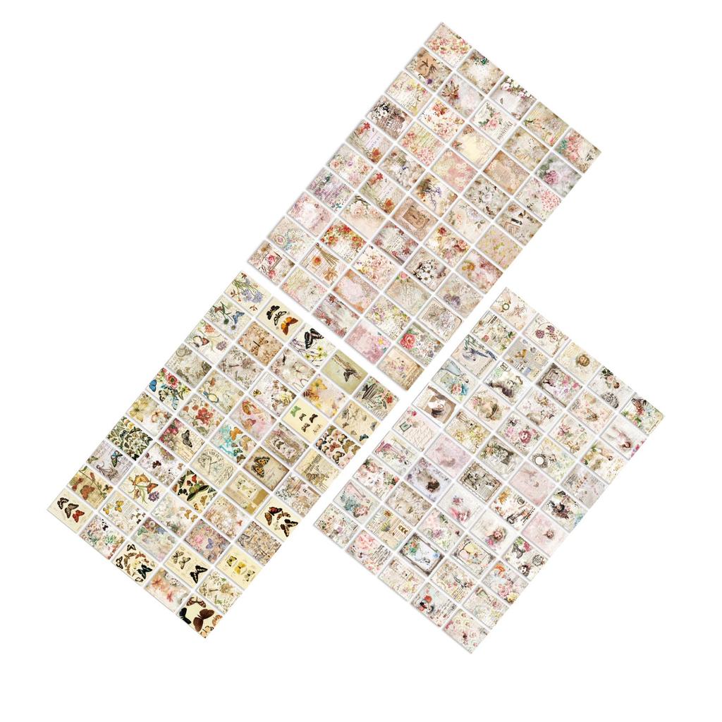 100 Sheets Vintage Scrapbook Paper Decorative Aesthetic Journaling Background Paper for DIY Planner