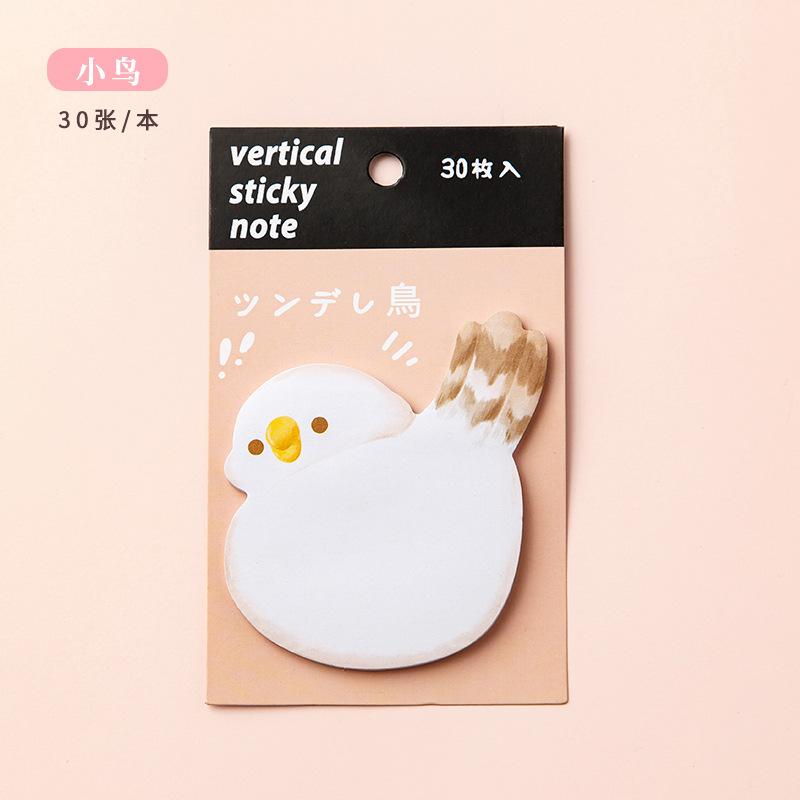 60 Sheets Cute Cartoon Sticky Notes – Colorful Kawaii Memo Pad, Ins-Style Stationery with Posted Tabs for School & Daily Message