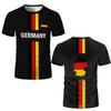 New German Flag 3D Print T-Shirt 2026 Summer Outdoor Sports Breathable Quick-Drying Jersey Men's Women's Soccer Training Apparel