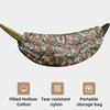 Camouflage Hammock Cover with Zipper Adjustable Elastic Rope Lightweight Autumn Winter Portable Outdoor Camping Hanging Bed Thermal Cover