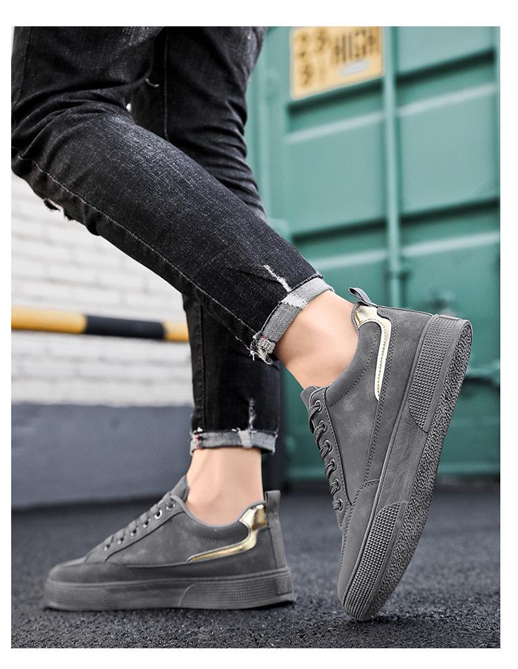 2024 Trendy Men's Spring Shoes: Soft, Wear-Resistant, Versatile Casuals with Thick Soles for Labor Protection