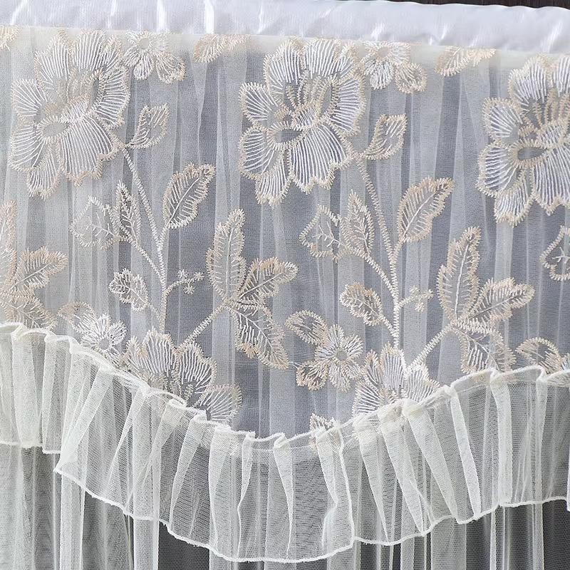 1pcs European Style Lace TV Cover Brand Universal Liquid Crystal TV Cover Cloth Anti Dust and Sun Protection Home Decoration Fabric Easy To Clean