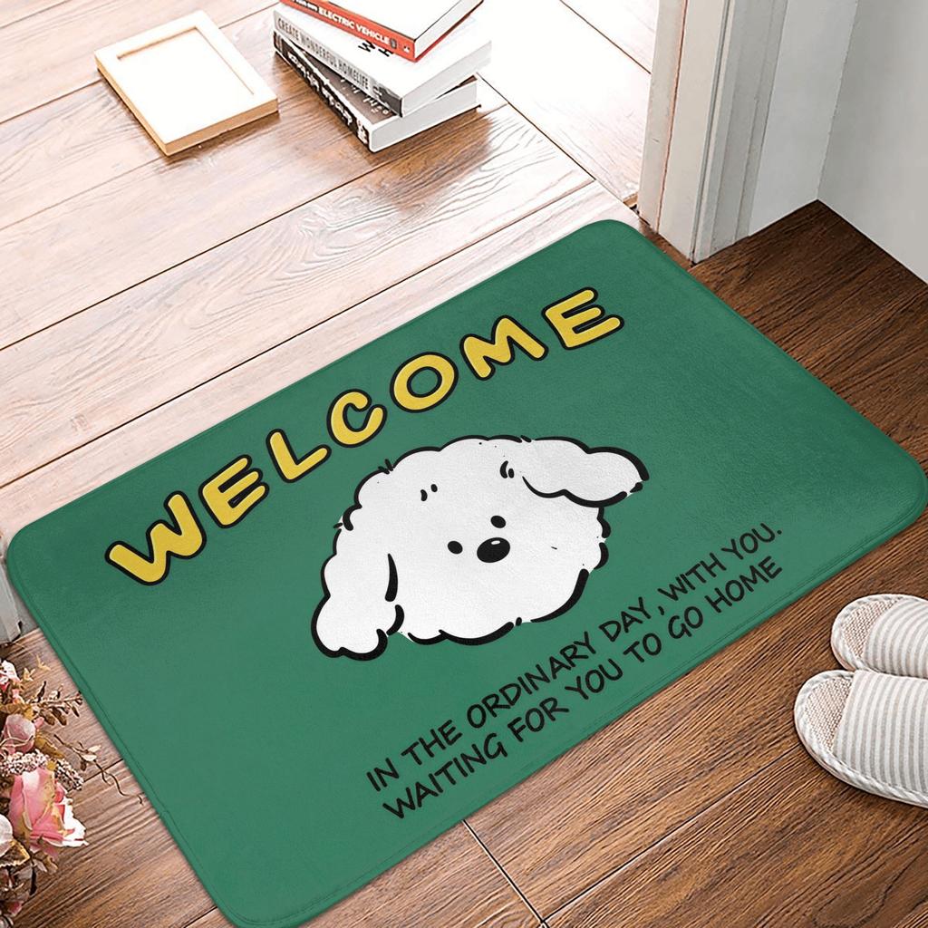 Ins Style Cartoon Animals Welcome Front Door Mat Anti-Slip Indoor Waterproof Doormat Garden Garage Entrance Rug Carpet