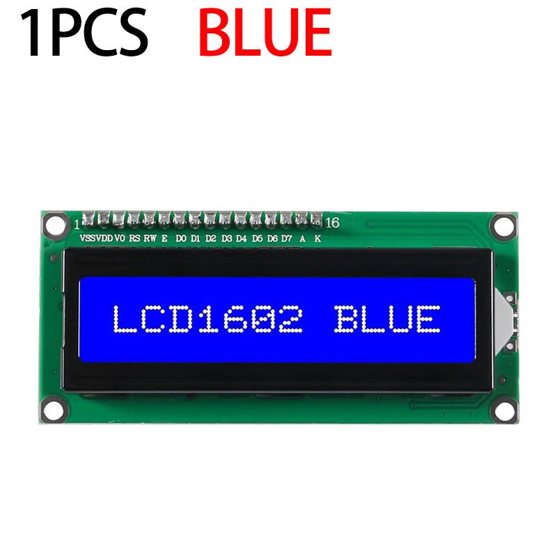 

LCD1602 1602 РК-модуль синій/жовтий зелений екран 16x2 символьний РК-дисплей PCF8574T PCF8574 IIC I2C інтерфейс 5 В для arduino червоний