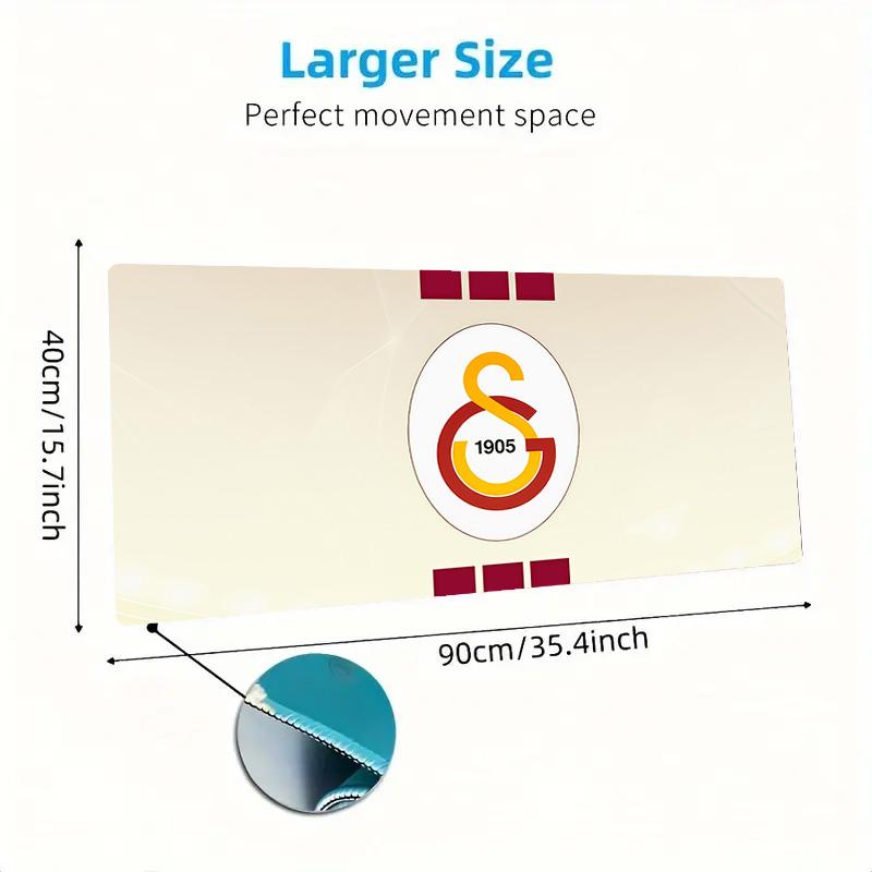 Galatasaray S.K Print Cushion Non-slip Laptop Tablet Big Mousepad XXL Mat Mini PC Playmat With Lock edge