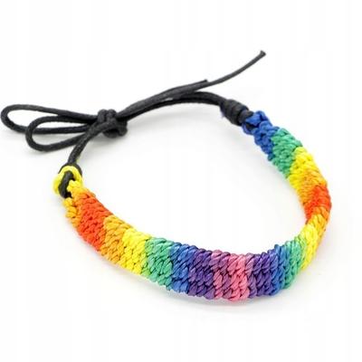 Rainbow Bracelet On A String Rainbow Lgbt String Unisex