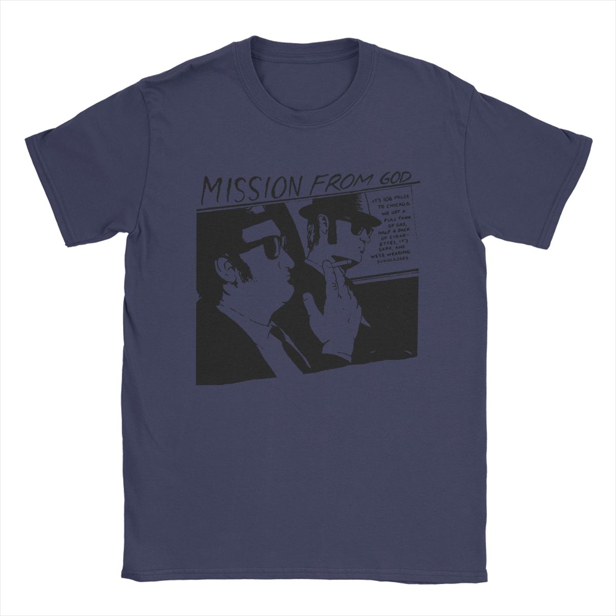 

The Blues Brothers T Shirts for Men Pure Cotton Crazy T-Shirts Round Collar Tee Shirt Short Sleeve Clothing Plus Size L