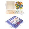 Wooden Mosaic Puzzle Toy Montessori Kids Wooden 3D Geometric Shape Jigsaw Puzzle Board Set Baby Early Education Toys For
