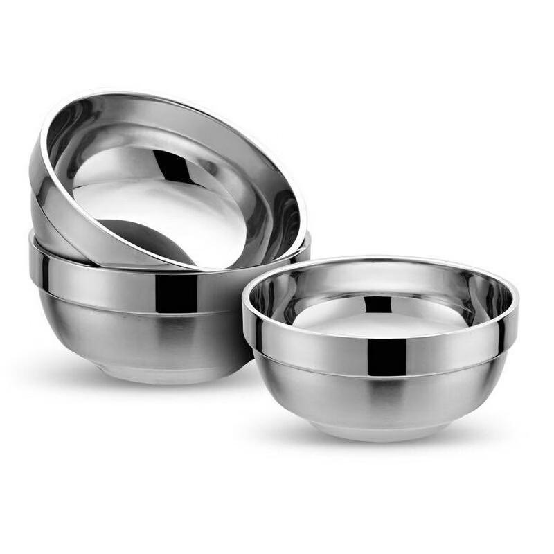 Mingjiang Chubang Double-Layer Heat-Insulated Stainless Steel Bowl 11.5cm
