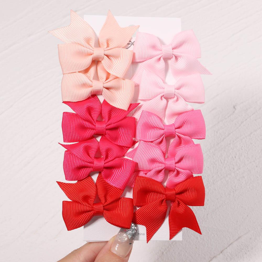 4/10/12Pcs Grosgrain Ribbon Hair Bows With Clip For Cute Baby Girls Colorful Hair Clips Hairpins Barrettes Kids Hair Accessories Quality