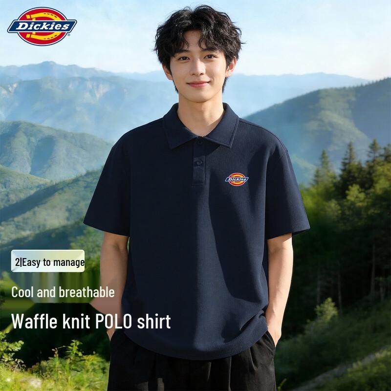 Dickies Men s 2026 Summer Cooling Waffle Knit Polo Shirt M