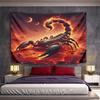 "Fiery Scorpion In Alien Landscape" Pattern Wall Hanging Tapestry Decorative Tapestry Home Decor for Bedroom and Living Room