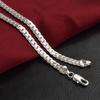 20-60cm 925 Sterling Silver Luxury Brand Design Noble Necklace Chain For Woman Men Fashion Wedding Engagement Zircon Gifts