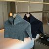 Pullover Knitted Shawl Warm Neck Wraps Elegant High Neck Scarf  Student