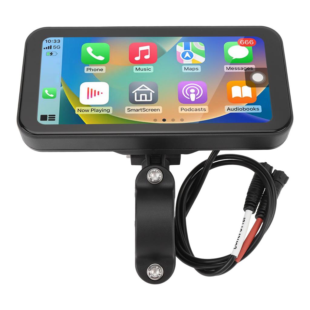 6.25inch Motorcycle Wireless Touch Screen for Carplay for Android Auto Water Resistant Portable Motorbike GPS