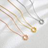 Simple Rhombus Geometric Necklace, Vacuum Electroplated Titanium Steel Necklace, Versatile And Non-Fading Gift.