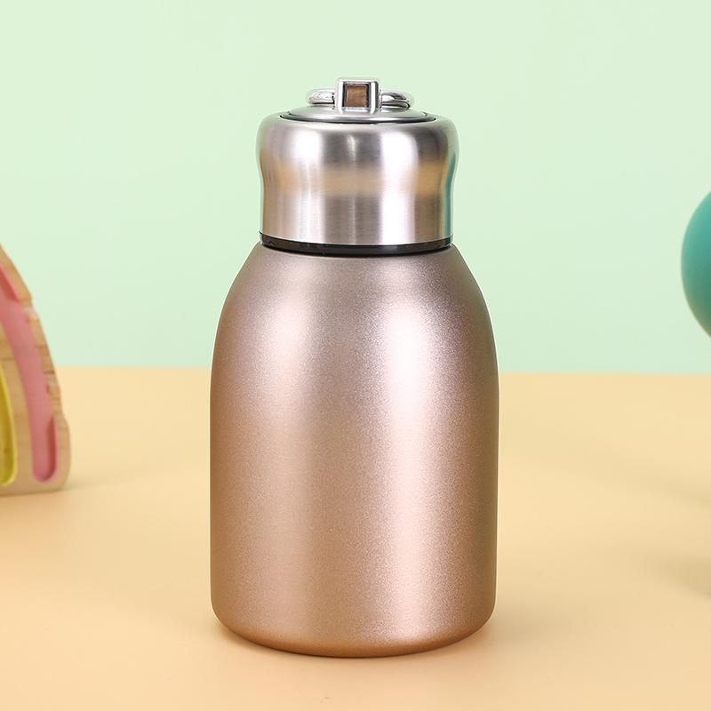 New Stainless Steel Small Fat Cube Water Cup Portable Ring Pocket Cup Double Vacuum Stainless Steel Thermos Cup
