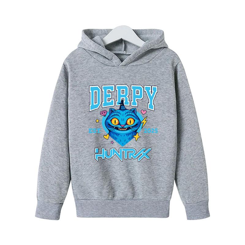 KPop Demon Hunters Huntrix Boys Hoodies Girl Fashion Hoodie Children Casual Pullovers Sweaters Long Sleeves Kids Autumn Clothes
