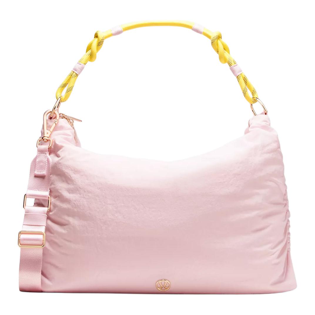 

Lululemon 16L Open Pleated Nylon Shoulder Tote Bag Large Women bags Happy-Pink Daisy-Light LW9FP9S-072180 Happiness Pink Daisy Light