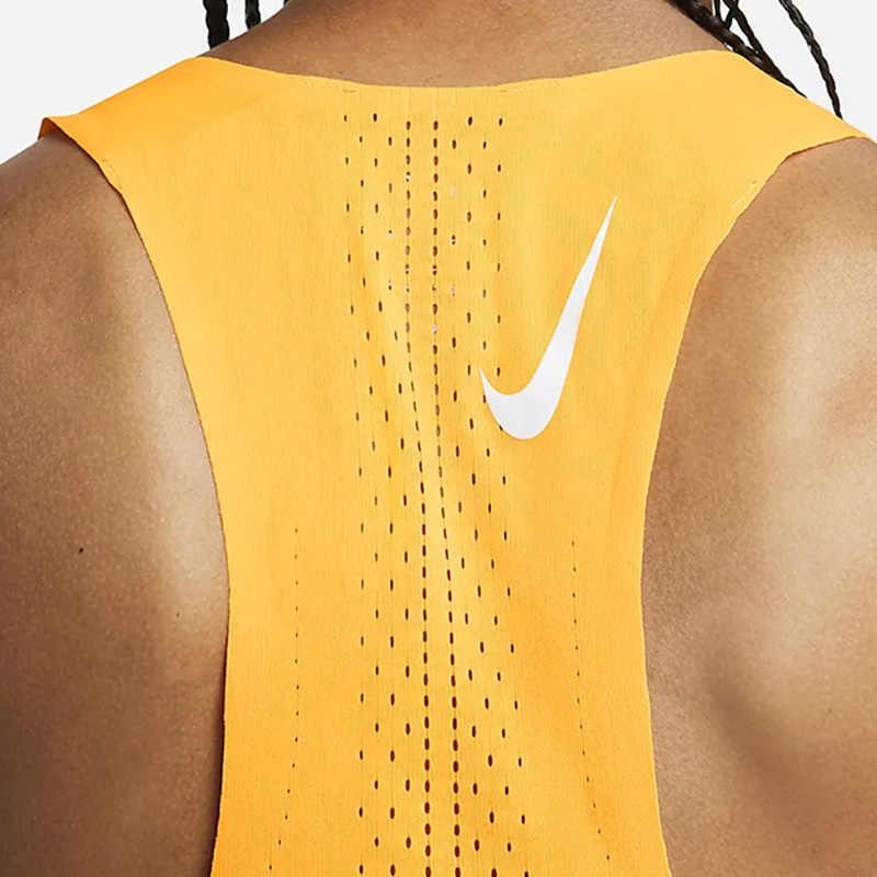 New Nike Running Tank Top Men's Yellow DM4625-845