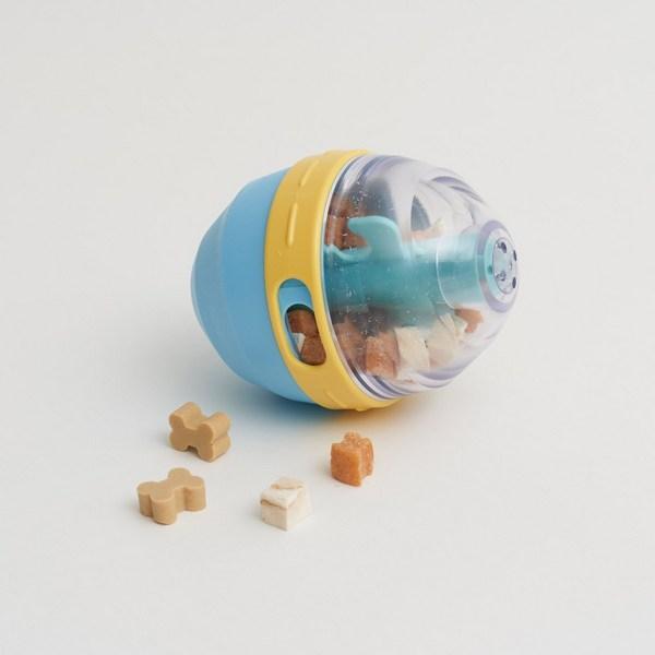 Snippy's Goose Egg Dog Noisy Nosework Treat Toy Ball, Mixed Colors, 1 Piece