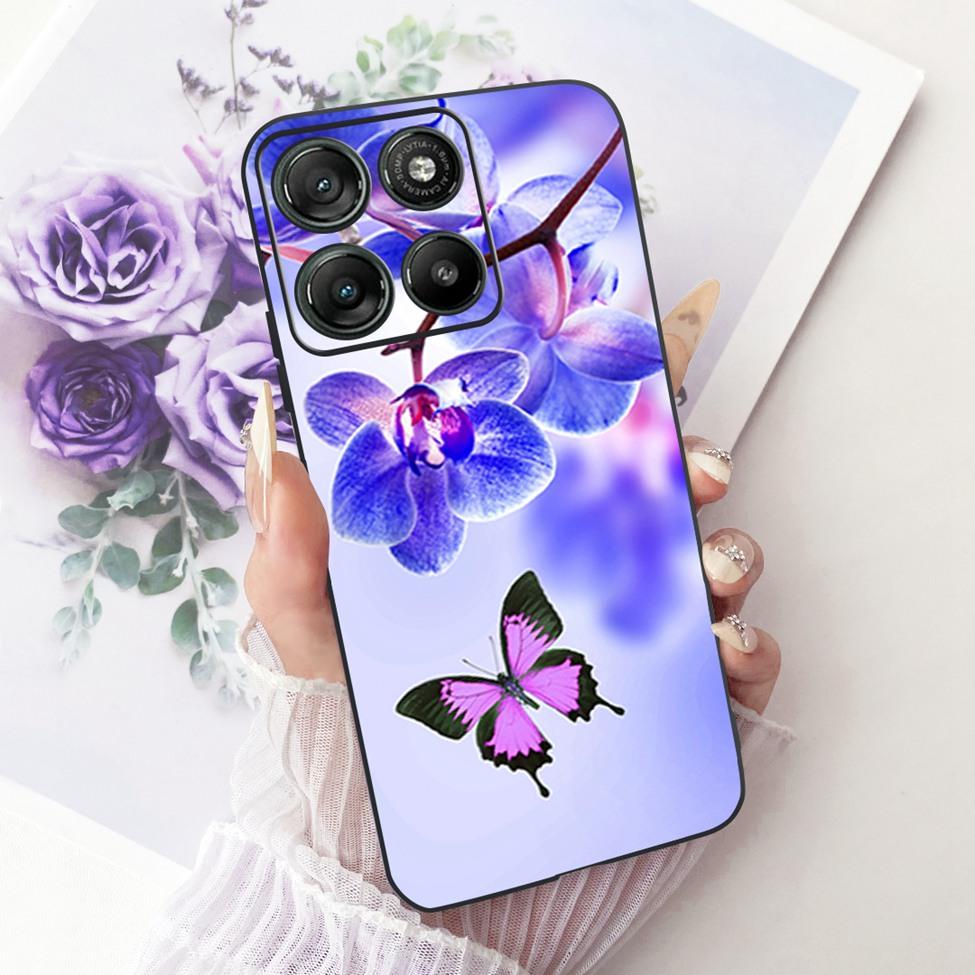 Per Moto G57 Power 5G Custodia Cover Moda Farfalla Gatto Carino Fresco Dipinto Morbido Funda Per Motorola Moto G57 Power 5G Cover del Telefono