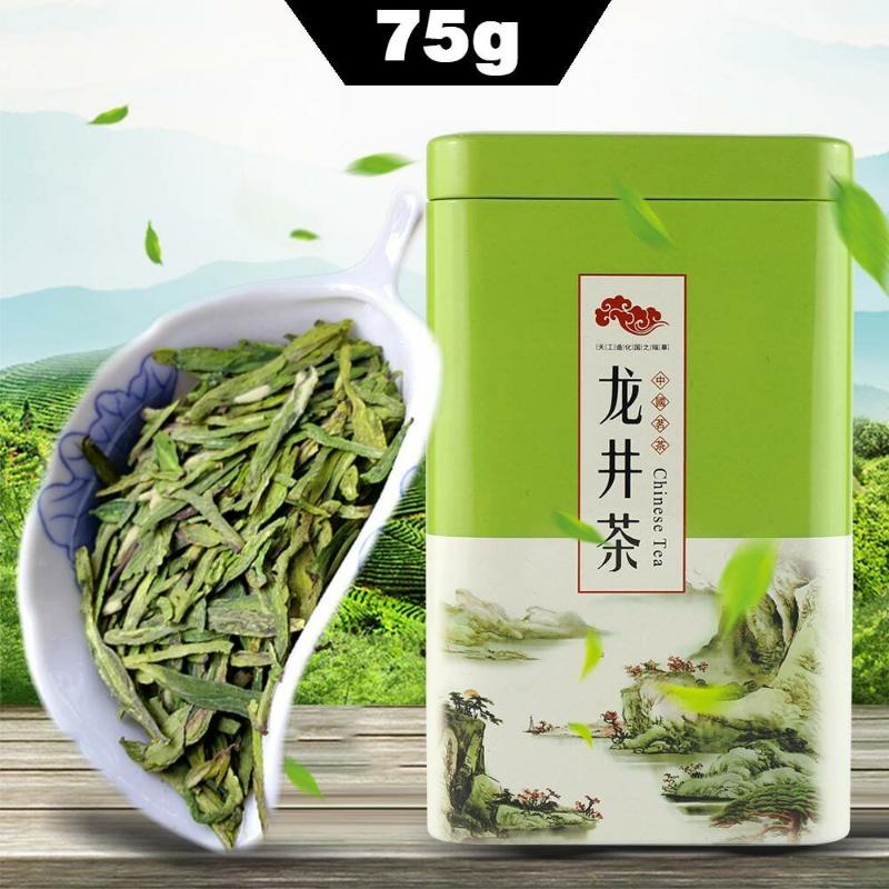 Fresh Dragon Well Long Jing Green Tea Xihu LongJing Tea 75g Box Tea