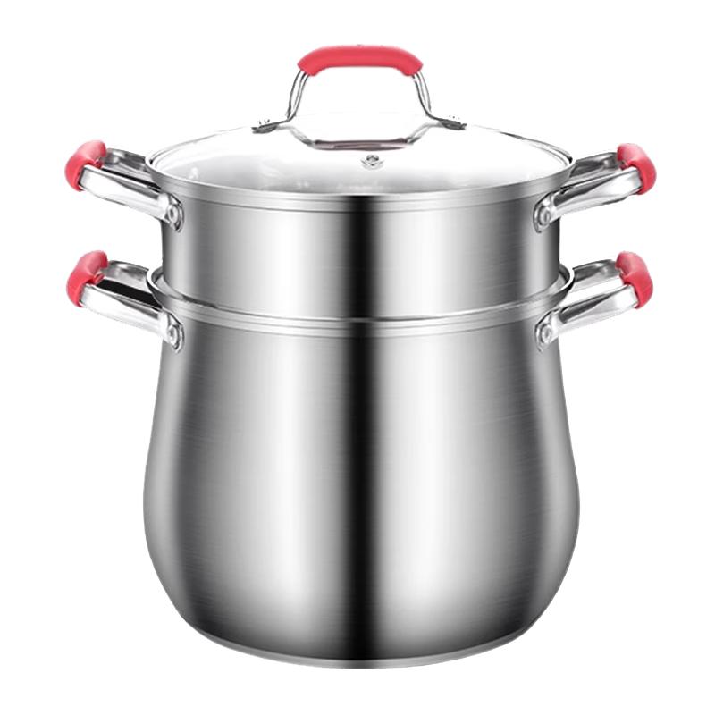 Sule 304 Stainless Steel Stockpot with Steamer