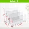 Andacar Desk Shelf, Storage Rack, 3 Compartments, File Box, Desk Rack, Office Storage Rack, No Installation Required, Clear Plastic, Bookshelf,