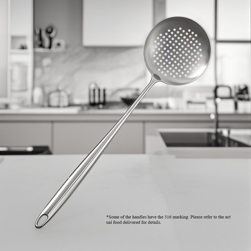 304 Stainless Steel Wok Spatula Metal kitchen utensils Slotted Turner Spoon Ladle Cooking Tools Utensil Set Kitchen Accessories