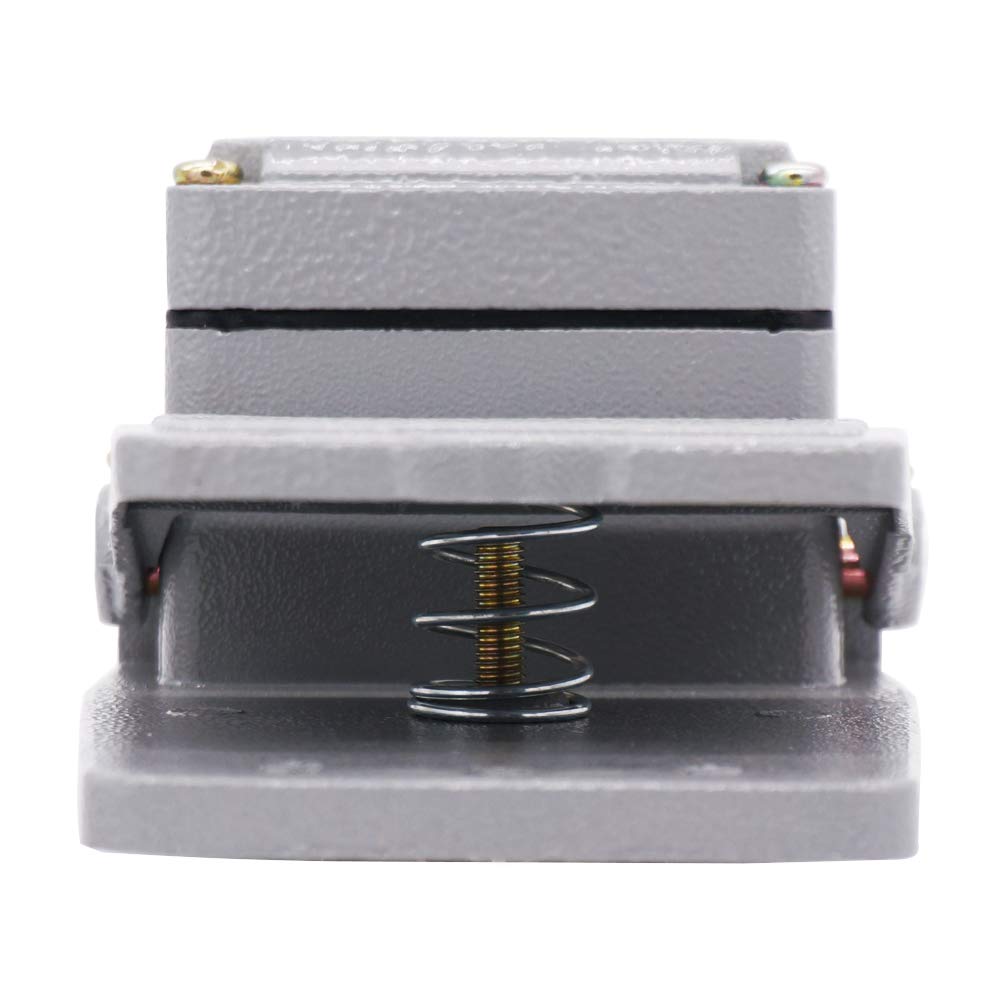 Twidec/Heavy Duty Foot Switch SPDT NO NC AC 380V 15A Electric Pedal Momentary Foot Pedal Switch with 5-ft Cable with Piggyback Plug (3-Pronged)