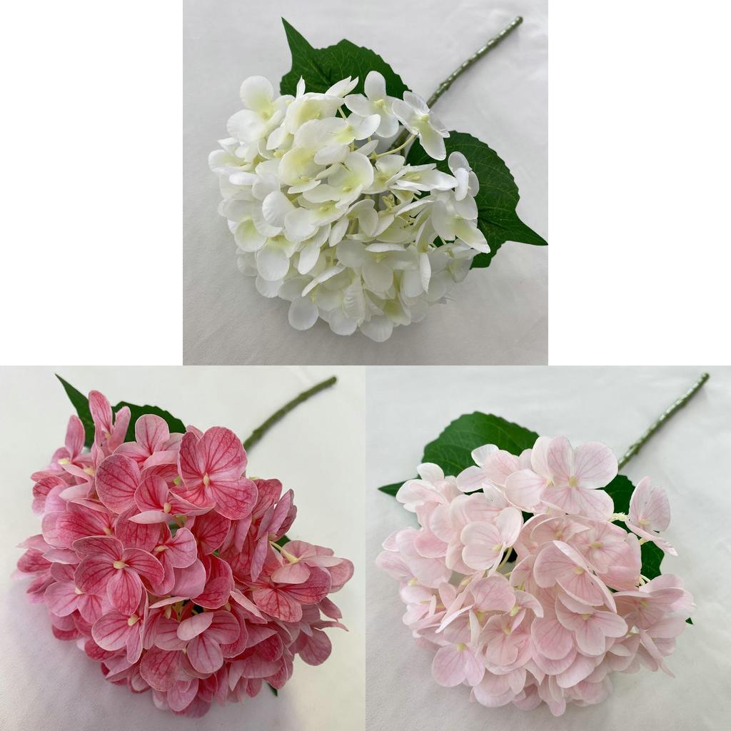 Handcrafted 72piece Silk Hydrangea Artificial Flower For Wedding Decor And Home Styling