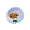Non-Spill Pet Food Bowl Dogs Cats Plastic Feeding Dish With Stable Base Small Large Sizes