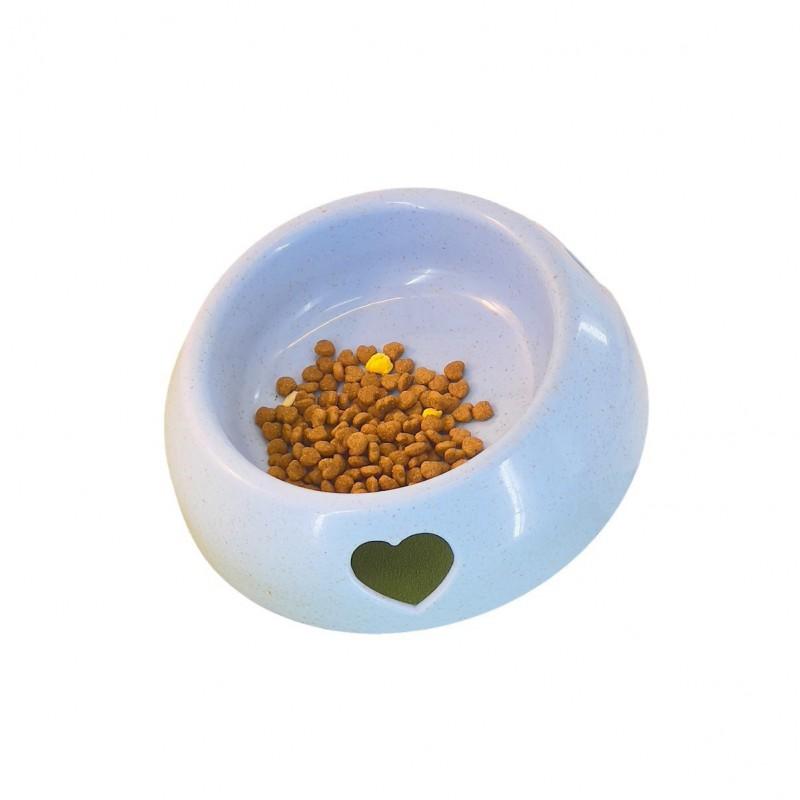 Non-Spill Pet Food Bowl Dogs Cats Plastic Feeding Dish With Stable Base Small Large Sizes