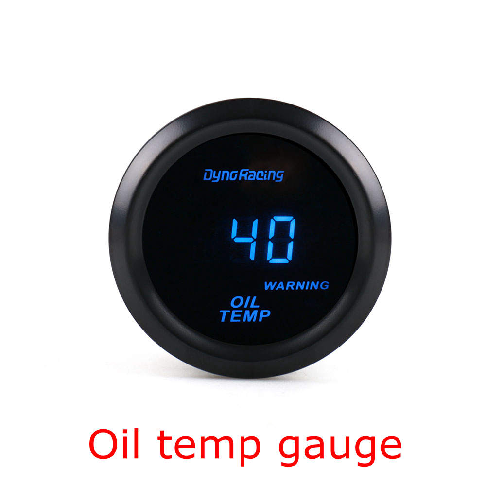 2" 52mm Car Digital Turbo Boost Gauge PSI BAR Water Temp Oil Temp Oil Pressure Gauge Voltmeter EGT Tachometer Rpm Gauge Meter
